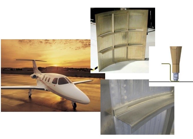 L'avion Eclipse 500 soudé en FSW
