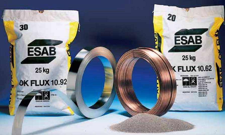 Consommables du procédé de soudage a l'arc submergé